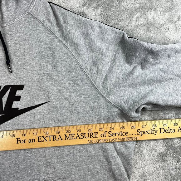 Nike Casual Sporty Grey Hoodie Pullover Huge Spellout XXL - Picture 10 of 10